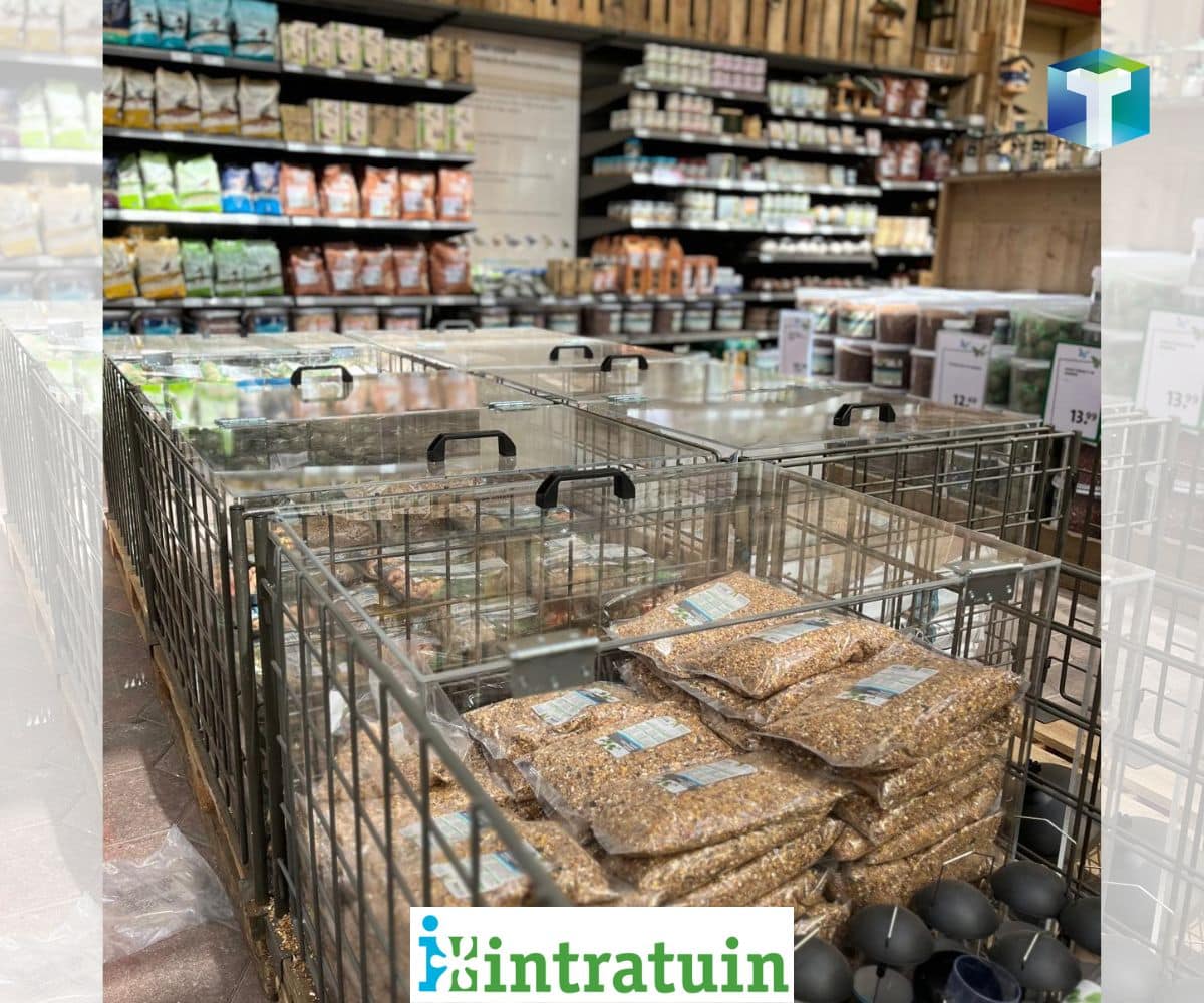 Intratuin kunststof bakken op maat diervoeding bescherming ongedierte